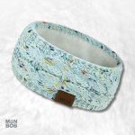 Bandeau Cache Oreille Femme bleu en tissu doux et confortable