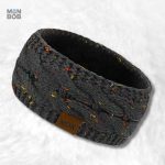 Bandeau cache oreille femme gris élégant et confortable
