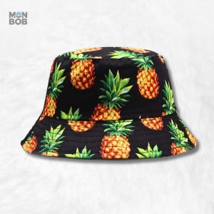 Chapeau bob à motif ananas pour l'été et les festivals