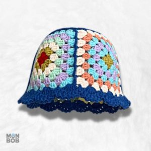 Bob en Crochet Multicolore avec Fleurs