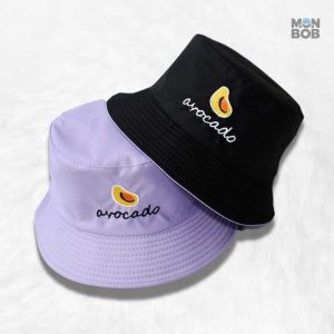 Bob réversible motif avocat, accessoire tendance et amusant