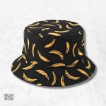 Bob réversible aux motifs de bananes colorées