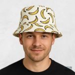 Accessoire mode : bob réversible à motif fruité