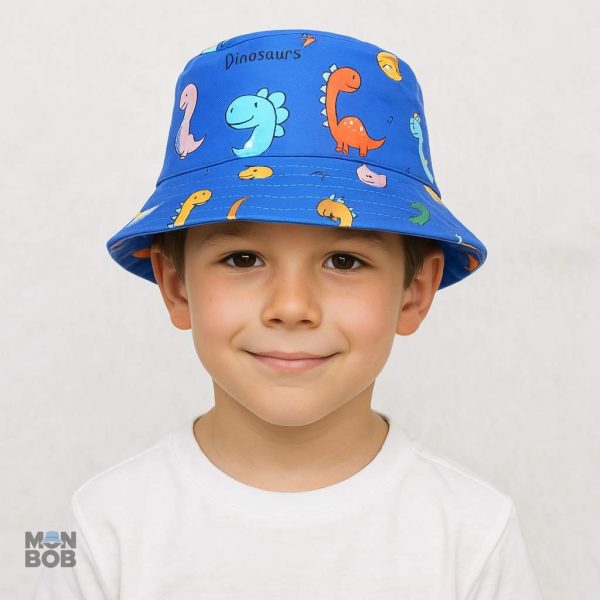 Chapeau enfant motif dinosaure, parfait pour les sorties en plein air