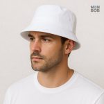 Chapeau bob blanc, style décontracté pour hommes