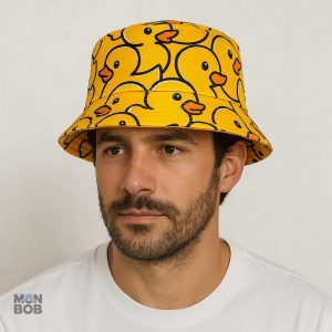 Variantes de bob réversible avec motif Canard élégant et original