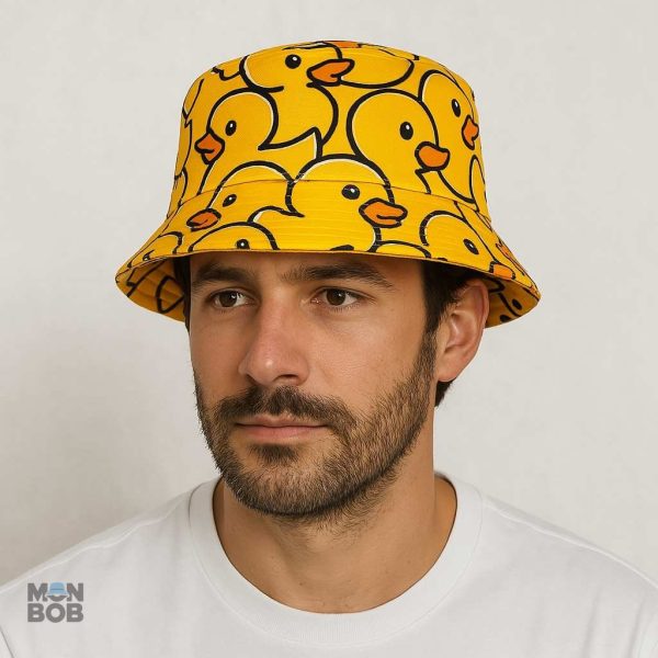Variantes de bob réversible avec motif Canard élégant et original