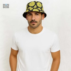 Bob réversible jaune citron, accessoire tendance et pratique
