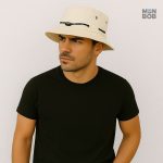 Chapeau crème réglable pour activités en plein air