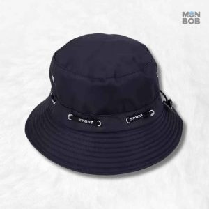 Bob noir réglable en cordon pour un style décontracté