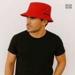 Chapeau bob ajustable en rouge, accessoire tendance