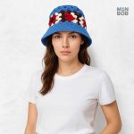 Bob en crochet coloré, parfait pour l'été et les sorties