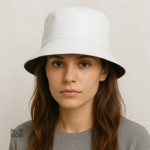 Accessoire de pluie : bob blanc idéal pour journées humides