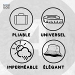 Accessoire de pluie jaune, pratique et stylé pour tous les temps