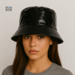 Chapeau imperméable noir, idéal pour les jours de pluie