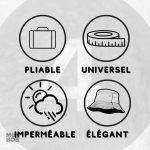 Bob coloré pour pluie, protection stylée contre les averses