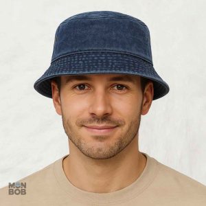 Chapeau bob bleu en denim pour un style moderne et stylé