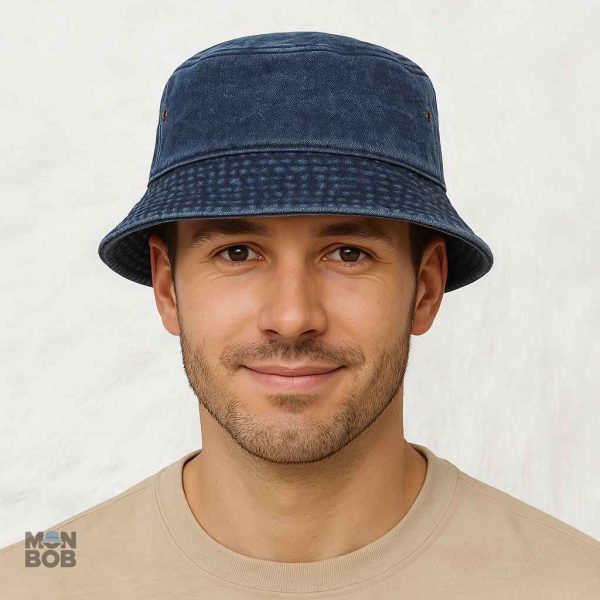 Chapeau bob bleu en denim pour un style moderne et stylé