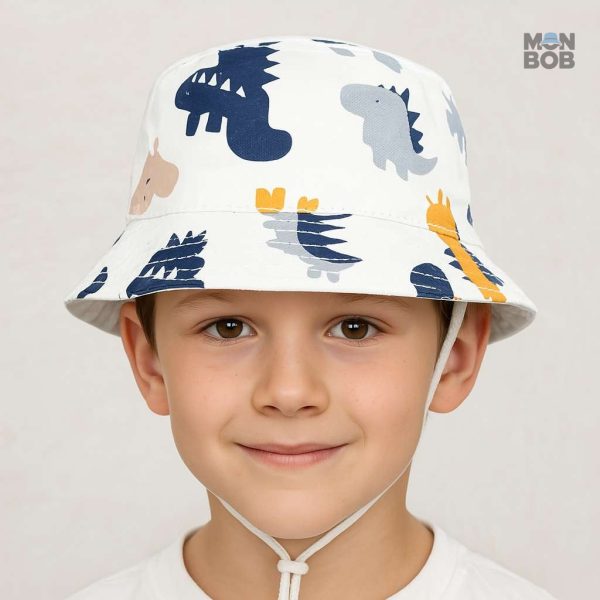 Chapeau bébé léger à motifs de dinosaures amusants