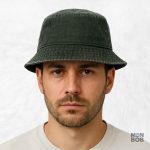 Chapeau en Jean, couleur verte, parfait pour toutes les saisons
