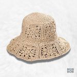 Bob en paille élégant pour l'été