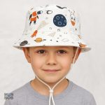 Chapeau enfant motif astronaute, idéal pour sorties ensoleillées