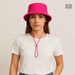 Chapeau bob fuchsia été pour un style décontracté