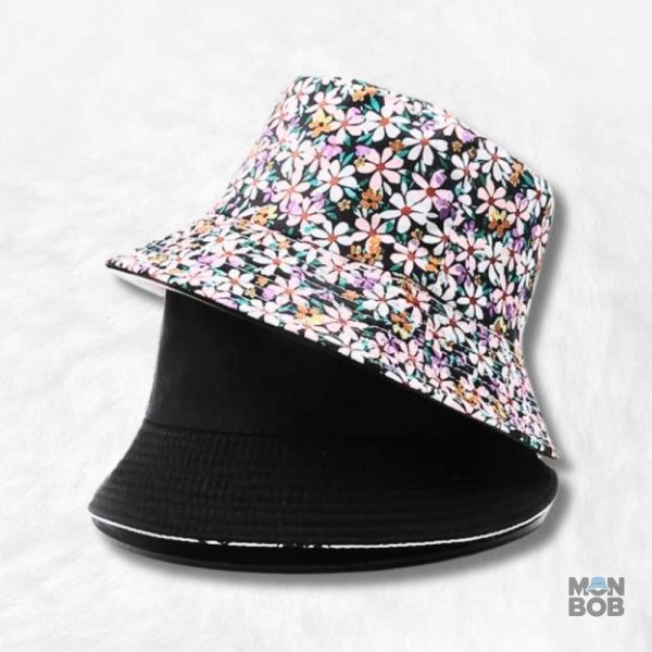 Bob réversible à fleurs tendance pour un look original