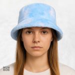 Chapeau original fourrure tie dye