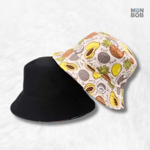 Bob Fruit réversible coloré avec motifs fruités tendance