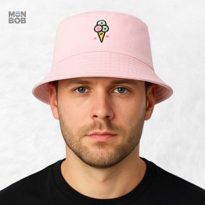 Bob réversible coloré avec motif glace, style unique et fun