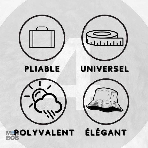 Bob ample en différentes couleurs, accessoire mode pratique