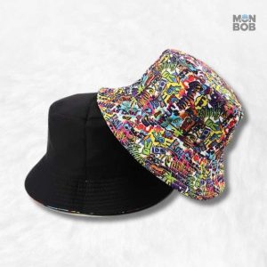 Bob Graphiti réversible au design moderne et coloré