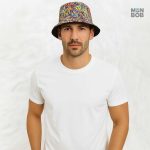 Bob réversible avec motifs graphiques tendance et stylés