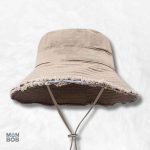 Bob Homme Été Beige en tissu léger pour un style décontracté