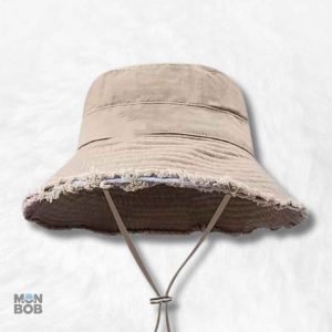 Bob Homme Été Beige en tissu léger pour un style décontracté