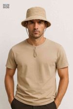 Chapeau été beige pour homme, accessoire mode essentiel
