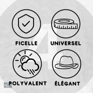 Bob beige unisexe, parfait pour les journées ensoleillées