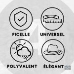 Chapeau bob noir pour homme, tendance et décontracté