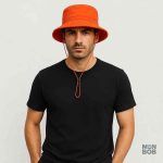 Chapeau orange pour homme, idéal pour les journées ensoleillées