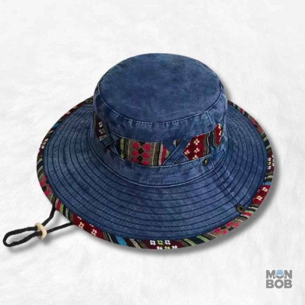 Bob homme luxe bleu, accessoire tendance pour le printemps