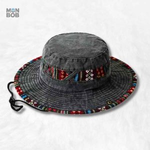 Bob Homme Luxe Noir en tissu élégant pour un style raffiné