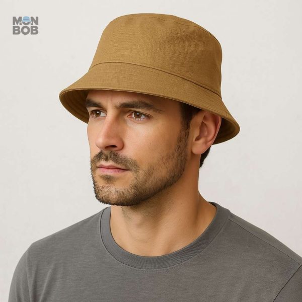 Chapeau Bob Kaki, style décontracté pour homme