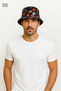 Variété de bob réversible avec motif unique et coloré