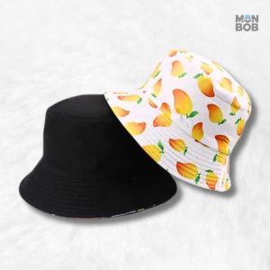 Bob réversible en motif mangue, accessoire tendance été