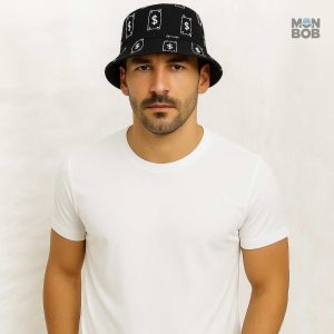 Bob réversible avec motif Money ! accessoire mode unique.