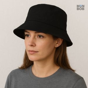 Chapeau bob femme en noir, style décontracté et élégant