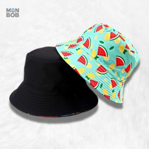 Bob réversible Pastèque, accessoire tendance et coloré