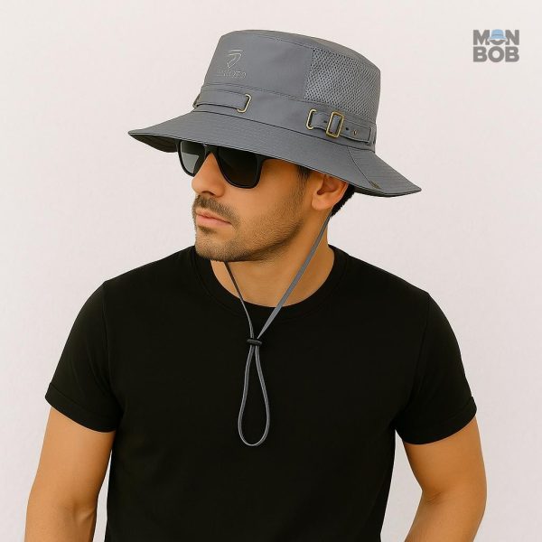 Chapeau randonnée homme couleur ficelle