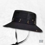 Bob randonnée homme noir et ficelle, accessoire outdoor